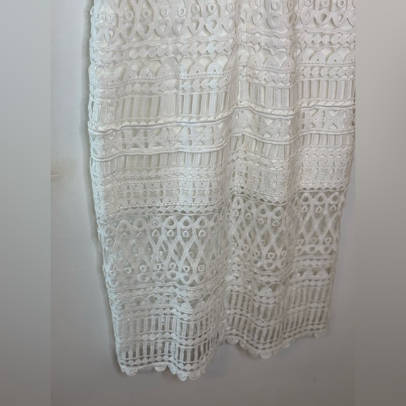 NWT Two Sisters Australia Scarlett White Lace Midi Dress - Picture 7 of 11